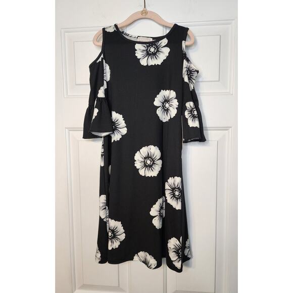 Social Academy Girls Floral Cold Shoulder Dress Size 8 Stitch Fix NWT - Picture 1 of 3